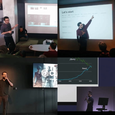 Collage de photos de différents Meetup